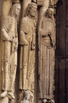 Chartres Cathedral, Ascension portal, left jamb figures