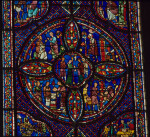 Chartres cathedral, Stained Glass, Life of St. Antony of Egypt, The Beginning of His Vocation