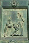 Monreale cathedral, bronze doors of Bonannus of Pisa, Creation of Eve