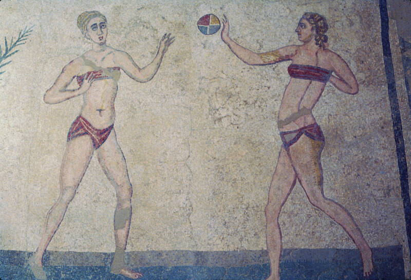 Piazza Armerina, Mosaic of Women Playing a Ball Game