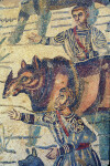 Piazza Armerina, Mosaic of the Great Hunt, Rhinoceros