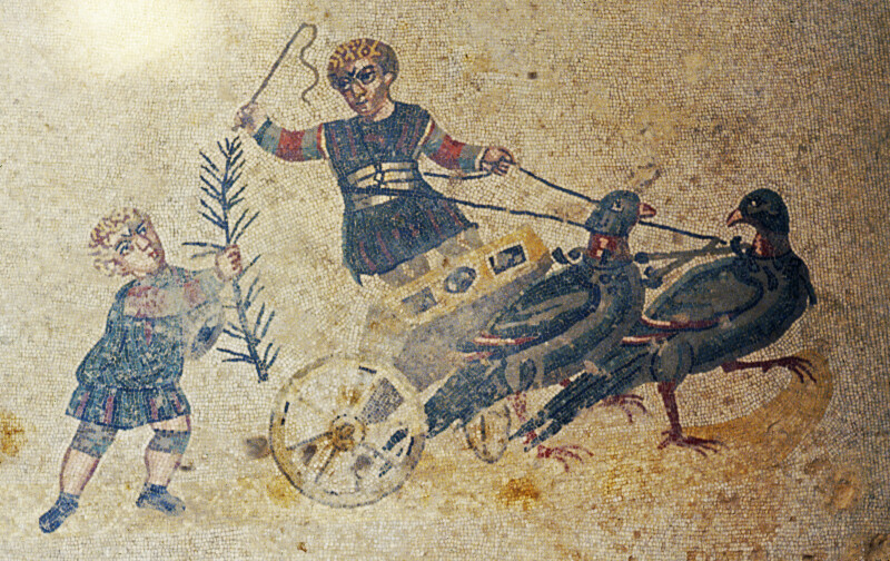 Piazza Armerina, Mosaics, Children’s Chariots