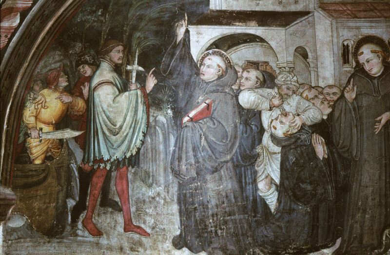 Subiaco, Sacro Speco, Upper Church, South Transept, Martyrdom of St. Placidus and His Companions