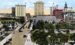 A Birds' Eye View of Laurel Street, looking South