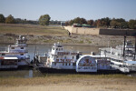A Boat on the Banks of Wolf River Harbor