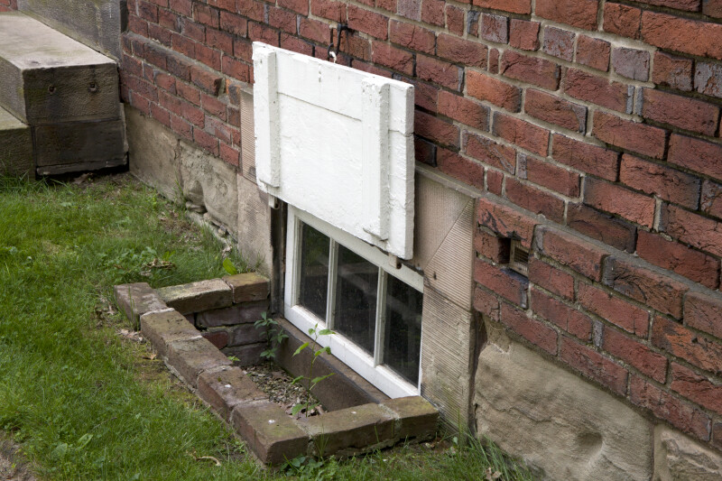 A Brick Water Table, and a Basement Window