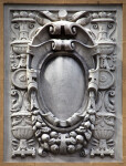 A Cartouche with Grapes and Urns