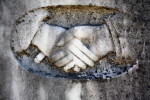 A Clasped Hands Carving