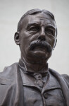 A Close-Up of a Henry M. Flagler Statue