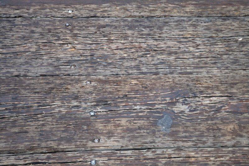 A Close-Up of Wooden Planks, with Nails