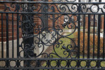 A Closer View of the Wrought Iron Fence