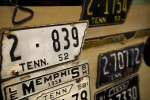 A Collection of Tennessee Automobile License Plates