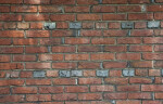 A Common Bond Brick Wall with Slightly More Weathered Bricks