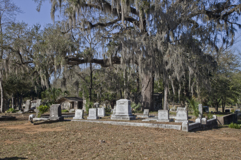 A Curb around a Cemetery Plot