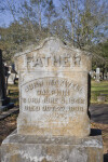 A Die on Base Grave Marker