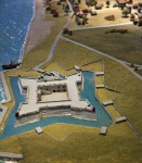 A Diorama of St. Augustine with Castillo de San Marcos