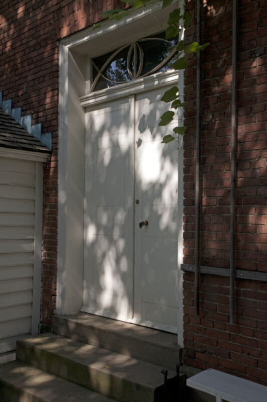 A Door with a Decorative Transom