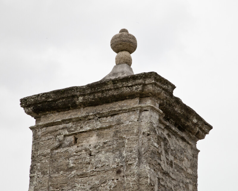 A Finial on top of a Stone Pillar