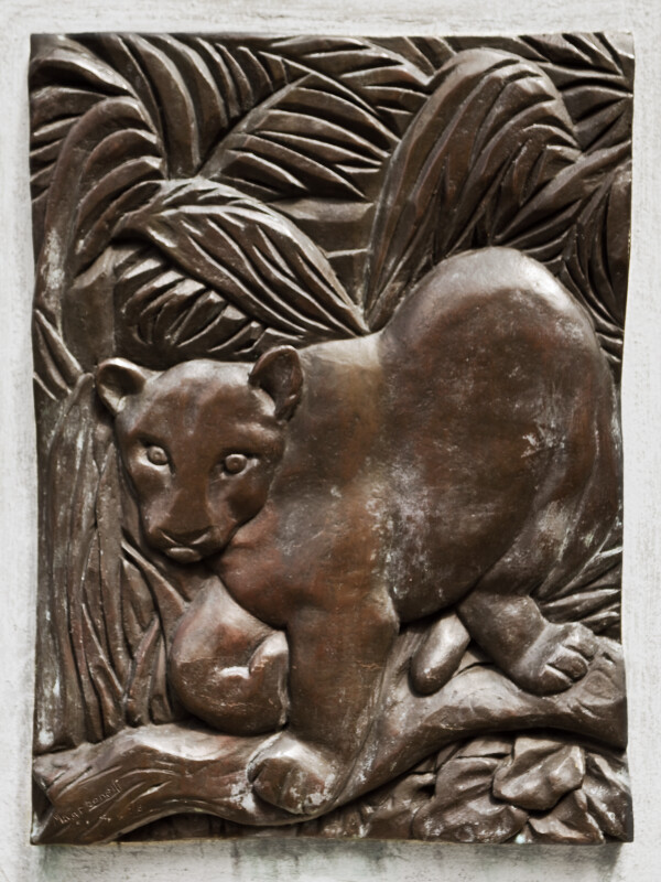A Florida Panther in Bronze