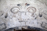 A Fresco Above the Baptistry Door at Mission Concepción