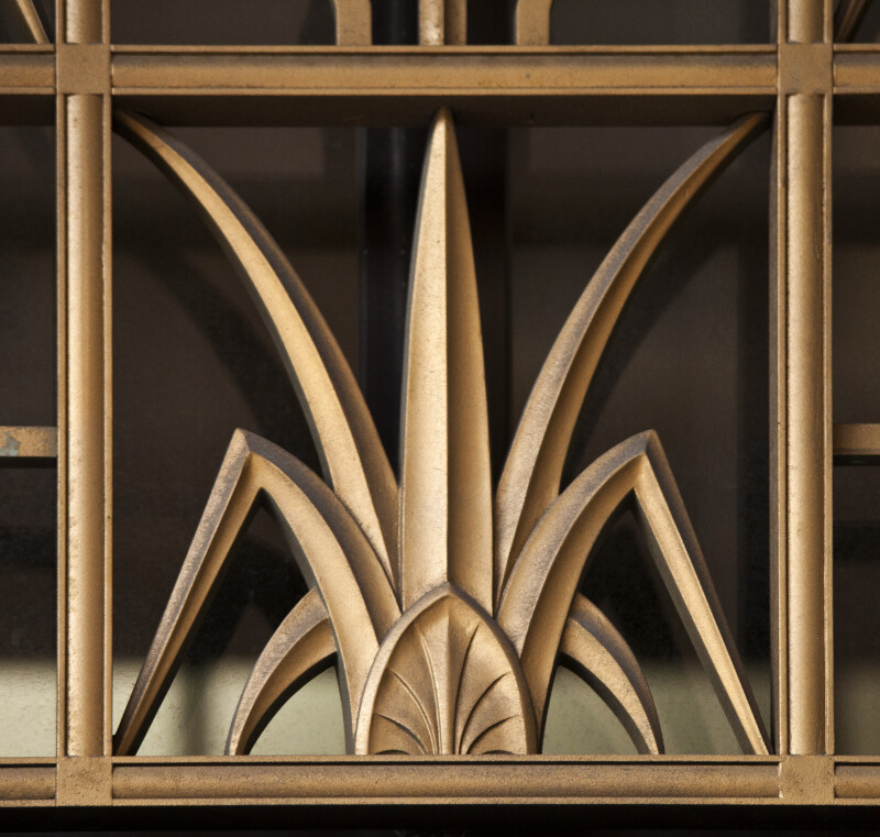 A Grille with a Stylized Floral Motif