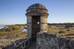 A Late Afternoon View of the Sentry Box with Natural Surroundings in the Background