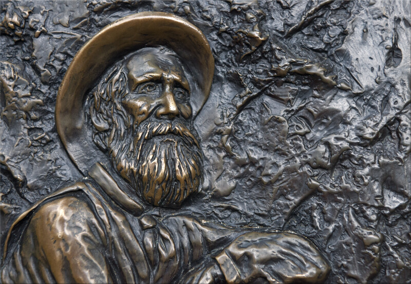 A Low Relief of John Muir's Face