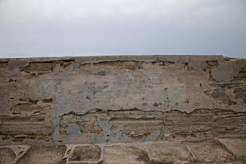 A Masonry Wall with an Irregular Surface