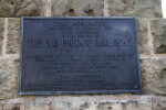 A Metal Plaque Monument for the Old Portage Railroad