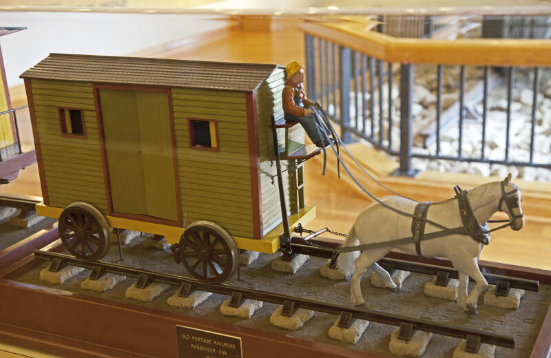 A Model of a Horse-Drawn Railroad Car