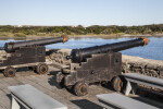 A set of Cast Iron Cannons on the battlements of Fort Matanzas