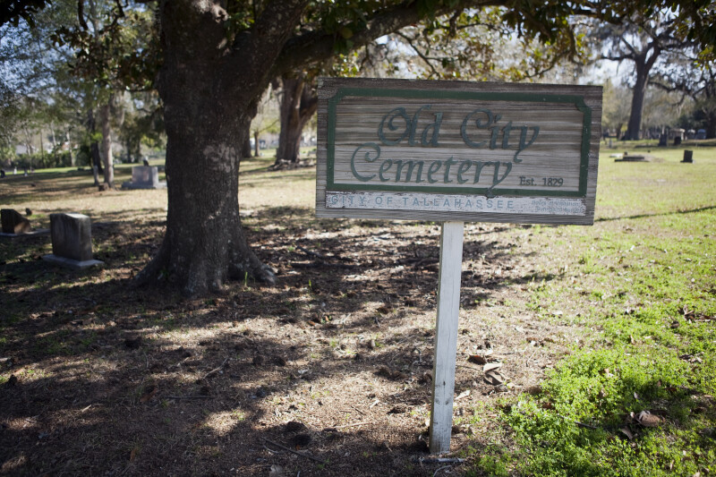 A Sign for the Old City Cemetery