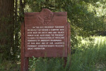 A Sign to Commemorate Theodore Roosevelt's Visit to Yosemite
