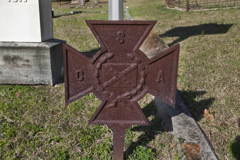 A Southern Cross of Honor near a Grave