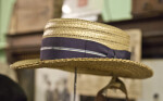 A Straw Boater with a Wide Band