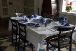 A Table Set with Transfer-Printed Dinnerware