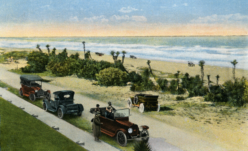A View of Daytona Beach from Seaside Inn, Daytona Beach