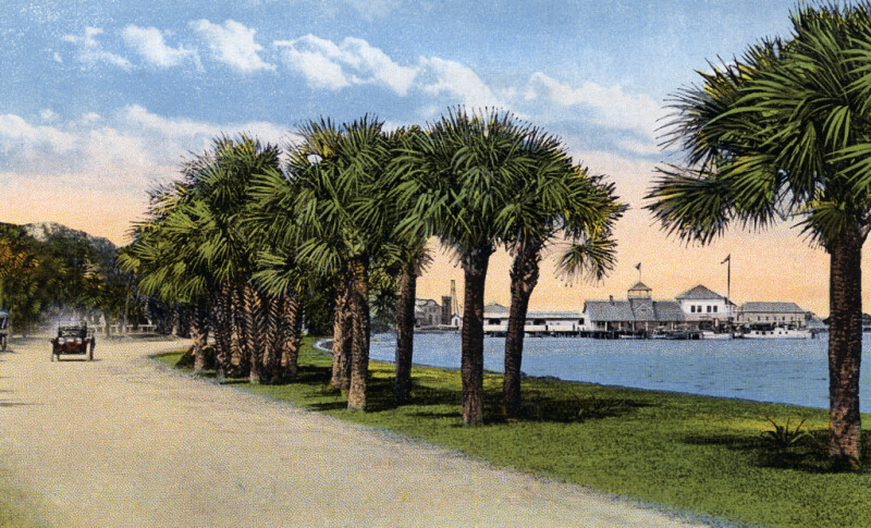 A View of South Beach Street, Showing the Yacht Club