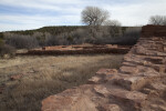 A View of The Convento Wall Ruins at Quarai