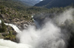 A View of the Tuolumne River from the O'Shaughnessy Dam