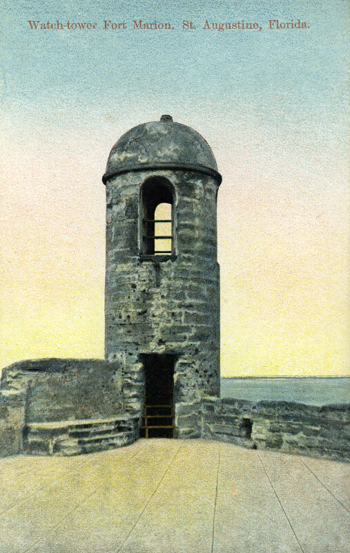 A Watchtower at Fort Marion in St. Augustine, Florida