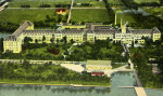 Aeroplane View of Royal Poinciana Hotel in Palm Beach, Florida