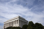 Airplane Over Lincoln Memorial