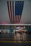 American Flag on Saturn V