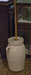 An Stoneware Butter Churn