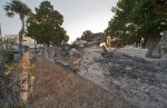 An Undercut Section of Tabby Wall