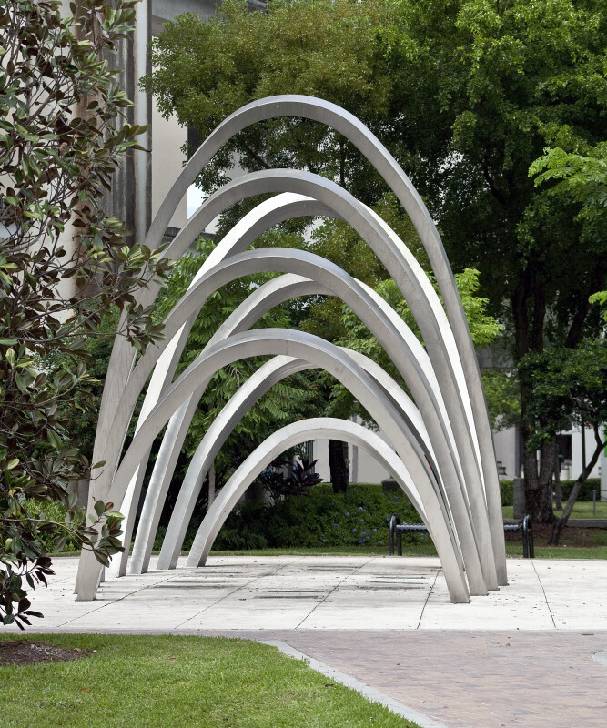 Artistic Arches on the Grounds of the Miami-Dade County Courthouse
