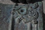 Artistic Carvings on a Bronze, Oxidized Cannon