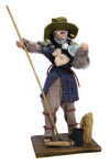 Australian Swagman Doll with Swag and Cork Hat (Full View)