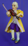 Austrian Handcrafted Marionette of Mozart in Traditional Clothing (Three Quarter View)